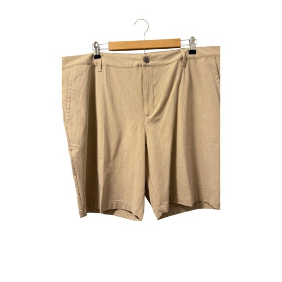 Adidas Crosshatch Golf Shorts Khaki 42" Waist Mens Casual Outdoor Bottoms. NWT - Picture 8 of 11